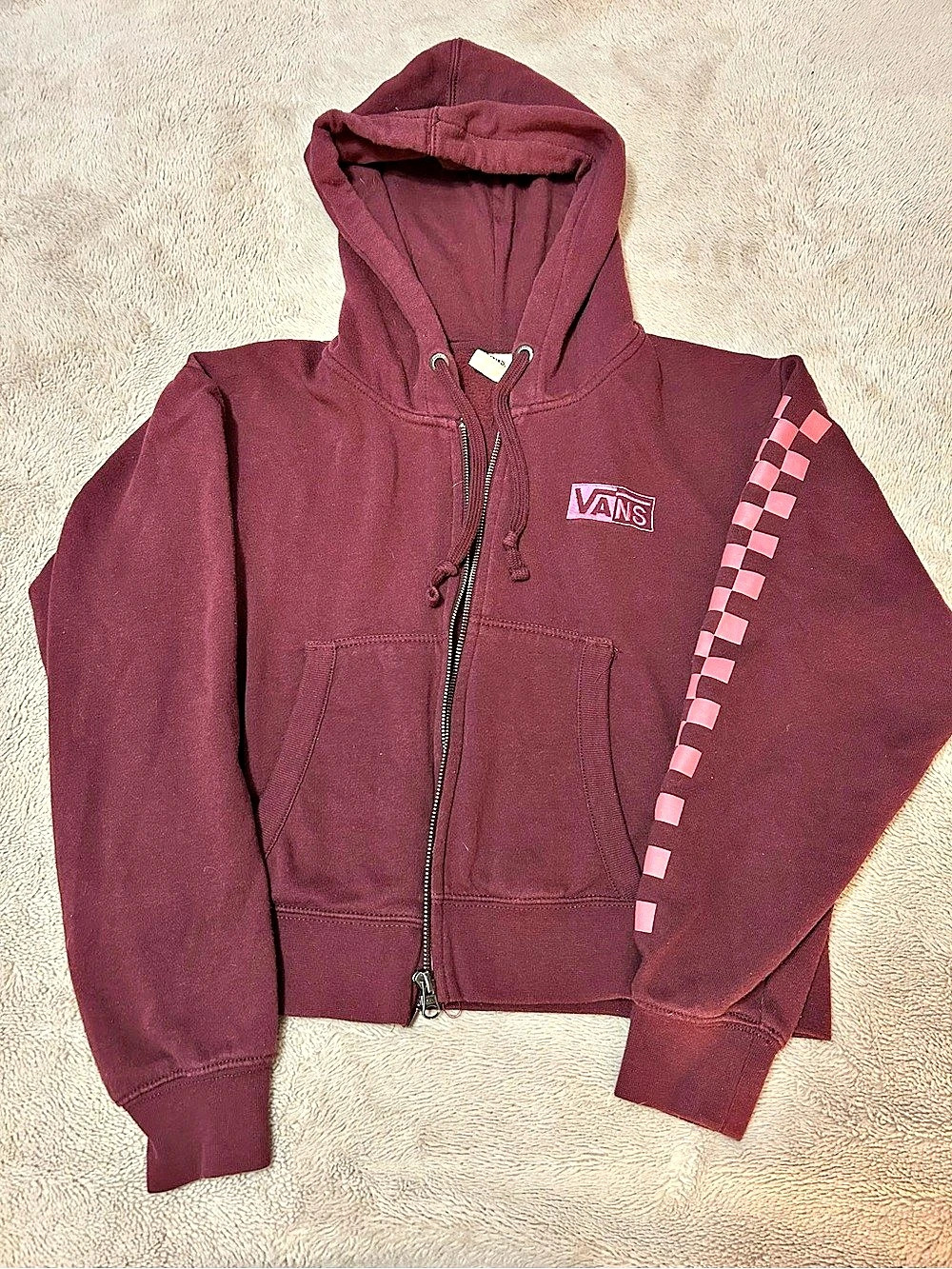 Vans cropped zip up